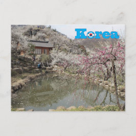 Postal Paisaje de la primavera de Corea