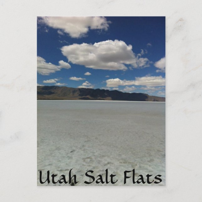 Postal Paisaje de las capas de sal de Utah (Anverso)