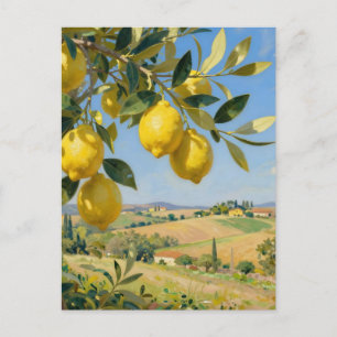 Postal Paisaje de limonero toscano