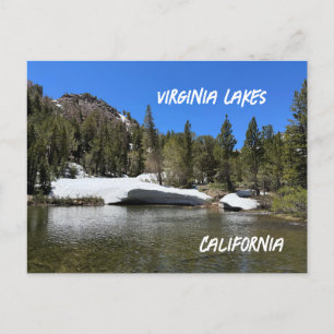Postal Paisaje de los Lagos de California en Virginia