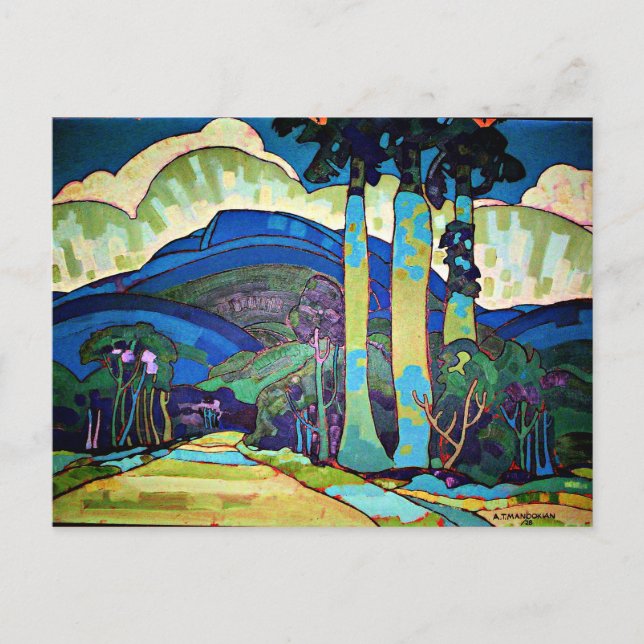 Postal Paisaje de Manookian - Hawái (Anverso)