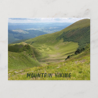 Postal Paisaje de montaña y senderismo