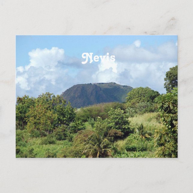 Postal Paisaje de Nevis (Anverso)