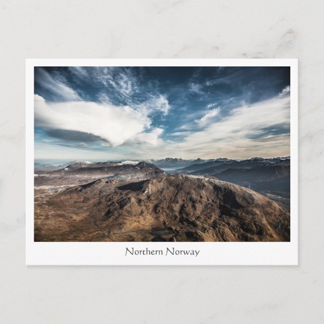 Postal Paisaje de Noruega (Anverso)