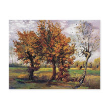 Paisaje de otoño con cuatro árboles de Van Gogh
