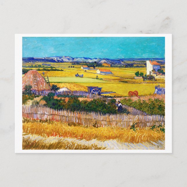Postal Paisaje de Otoño, Van Gogh (Anverso)