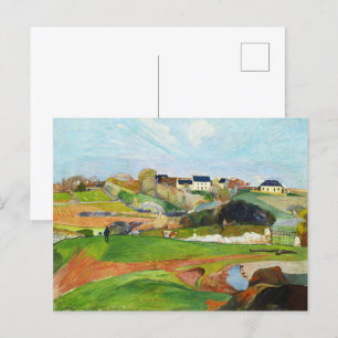Postal Paisaje de Paul Gauguin en el arte clásico de Le P