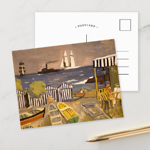 Postal Paisaje de Playa   Joaquín Torres-García