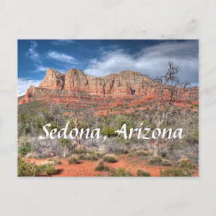 Postal paisaje de roca roja de Sedona Arizona