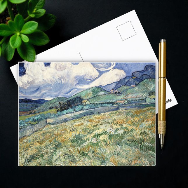 Postal Paisaje de Saint-Rémy por Vincent Van Gogh (Subido por el creador)