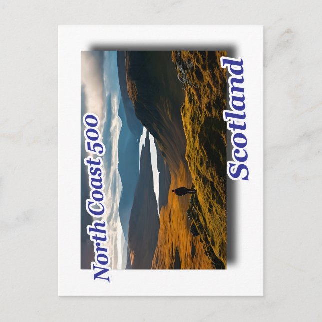 Postal paisaje de senderismo de scotland (Anverso)