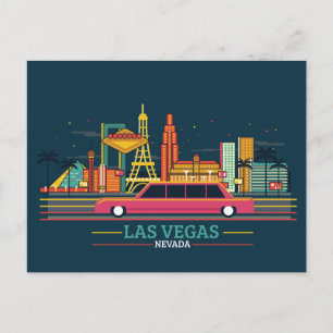 Postal Paisaje de Skyline City   Las Vegas, Nevada