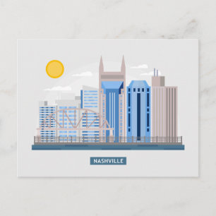 Postal Paisaje de Skyline City   Nashville, Tennessee