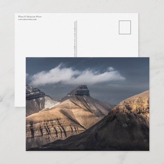 Postal Paisaje de Spitsbergen Svalbard Foto (Anverso / Reverso)