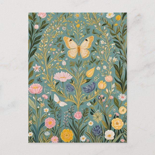 Postal Paisaje de sueño fluido (Anverso)