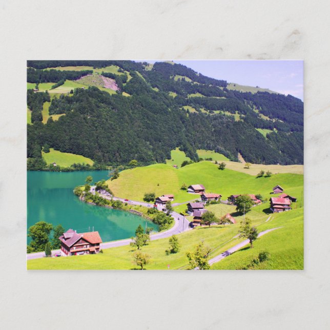 Postal Paisaje de Suiza (Anverso)