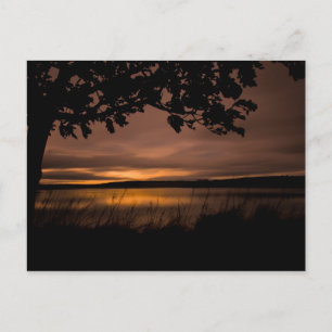 Postal Paisaje de Sunset Northumberland