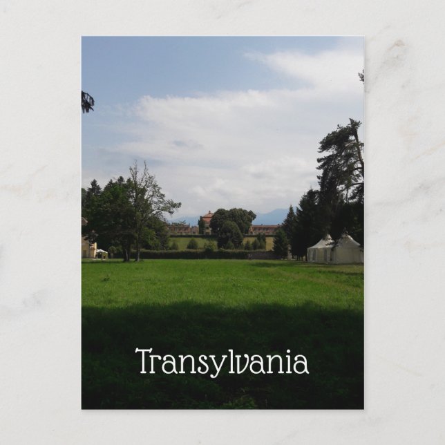 Postal Paisaje De Transilvania Con Castillo (Anverso)