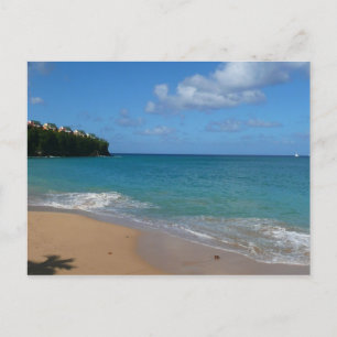 Postal Paisaje de vacaciones tropicales en la playa de Sa