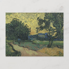 Postal Paisaje de Van Gogh al Crepúsculo