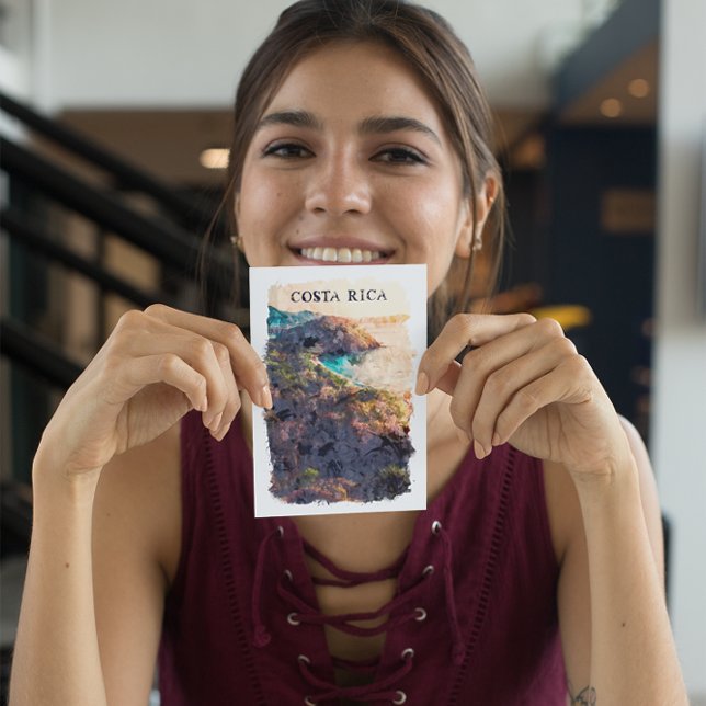 Postal Paisaje de Viaje de Costa Rica (costa rica scenery postcard)