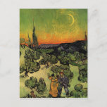 Postal Paisaje de Vincent Van Gogh Moonlit<br><div class="desc">Postal paisajística de Vincent Van Gogh Moonlit</div>