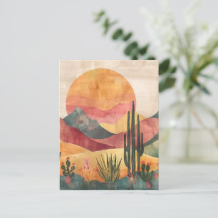 Postal Paisaje del desierto de Boho - Naturaleza del suro