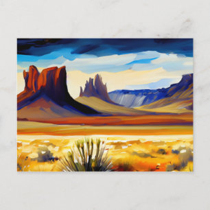 Postal Paisaje del desierto del ilustracion