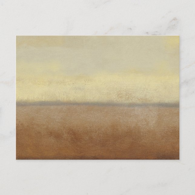 Postal Paisaje del desierto solitario por Norman Wyatt (Anverso)