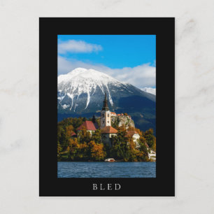 Postal Paisaje del lago Bled en otoño