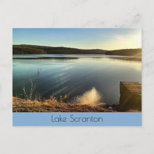Postal Paisaje del lago Scranton-Twilight