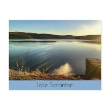 Paisaje del lago Scranton-Twilight