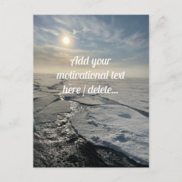 Postal Paisaje del Océano Ártico, fotografía, Personaliza