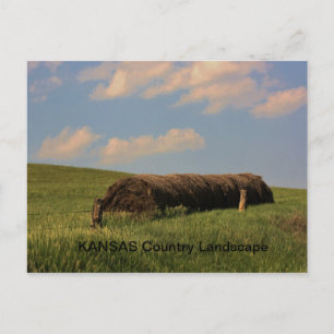 Postal Paisaje del país de KANSAS