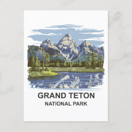 Postal Paisaje del Parque Nacional del Gran Tetón
