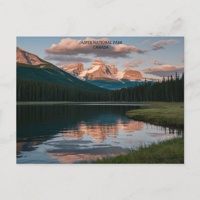 Postal Paisaje del Parque Nacional Jasper (Anverso)