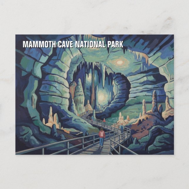 Postal Paisaje del Parque Nacional Mammoth Cave (Anverso)