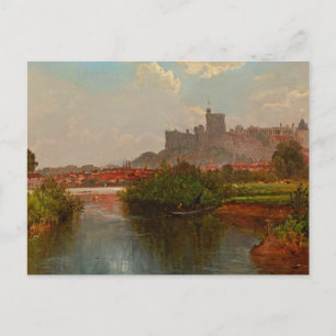 Postal Paisaje del Reino Unido con una vista del castillo