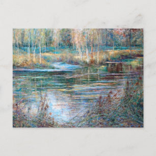 Postal Paisaje del río, Val-Saint-Martin por Julia Beck