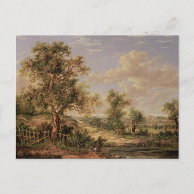 Postal Paisaje del siglo XIX (Anverso)