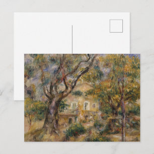 Postal Paisaje dorado de verano Cottagecore Renoir