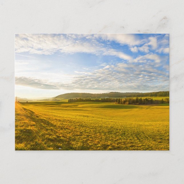 Postal Paisaje en Brevine, Neuchatel, Suiza (Anverso)