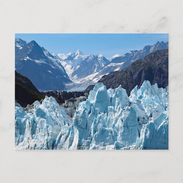 Postal Paisaje en la bahía del glaciar de Alaska (Anverso)