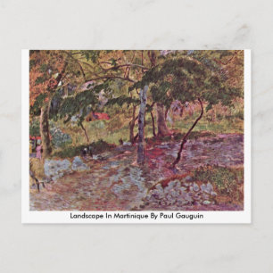 Postal Paisaje En Martinica Por Paul Gauguin