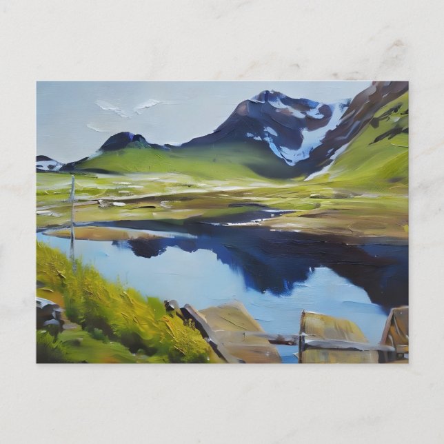 Postal Paisaje en Noruega (Anverso)
