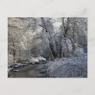 Postal Paisaje escénico del invierno