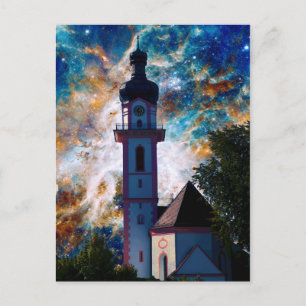 Postal Paisaje estelar - Nebulosa y Torre