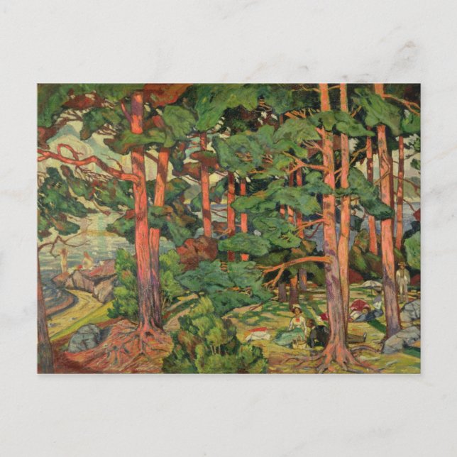 Postal Paisaje Fauve, 1910 (Anverso)