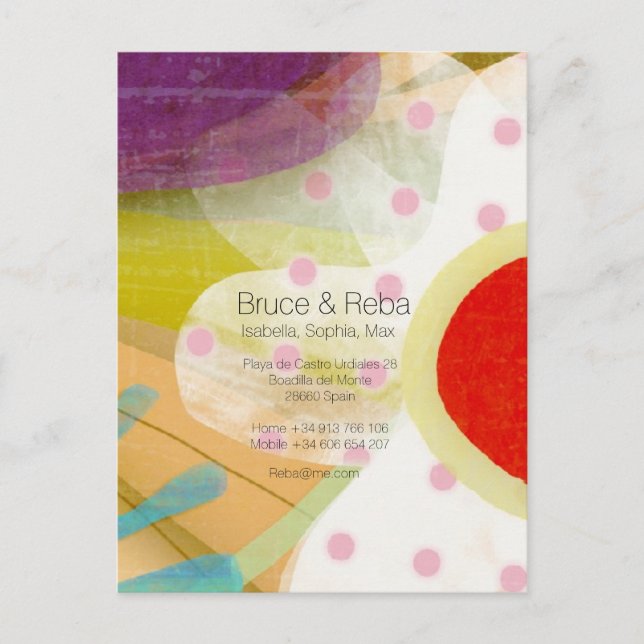 Postal Paisaje floral itinerante (Anverso)