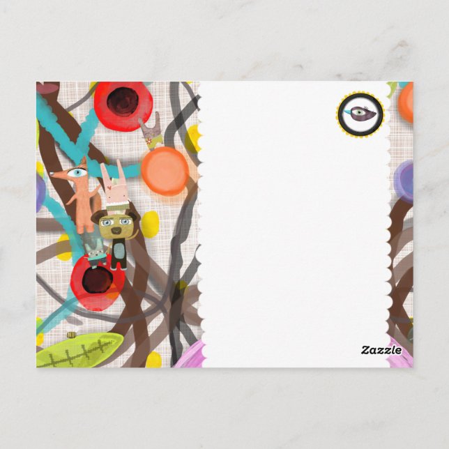 Postal Paisaje Floral Viajero (Reverso)